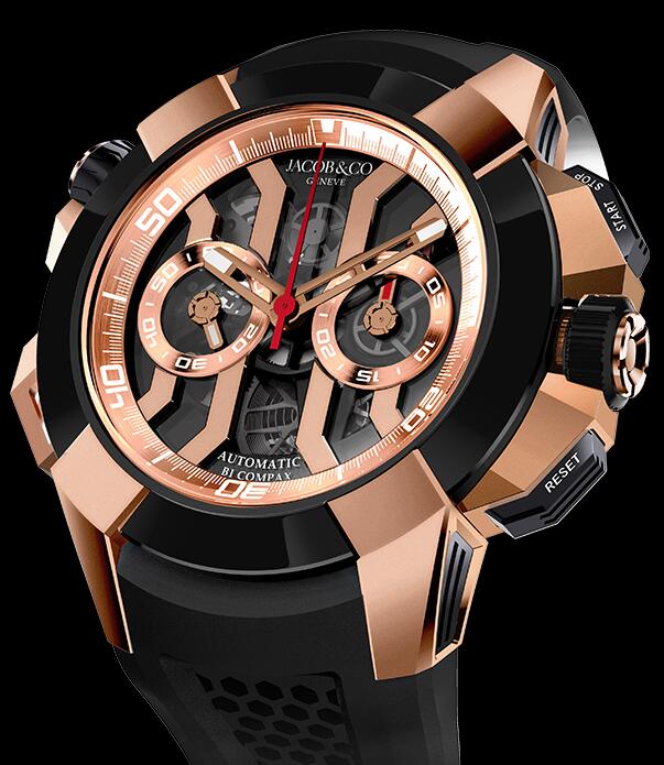 Jacob & Co Epic X Chrono Rose Gold EC311.42.PD.BN.A Replica watch